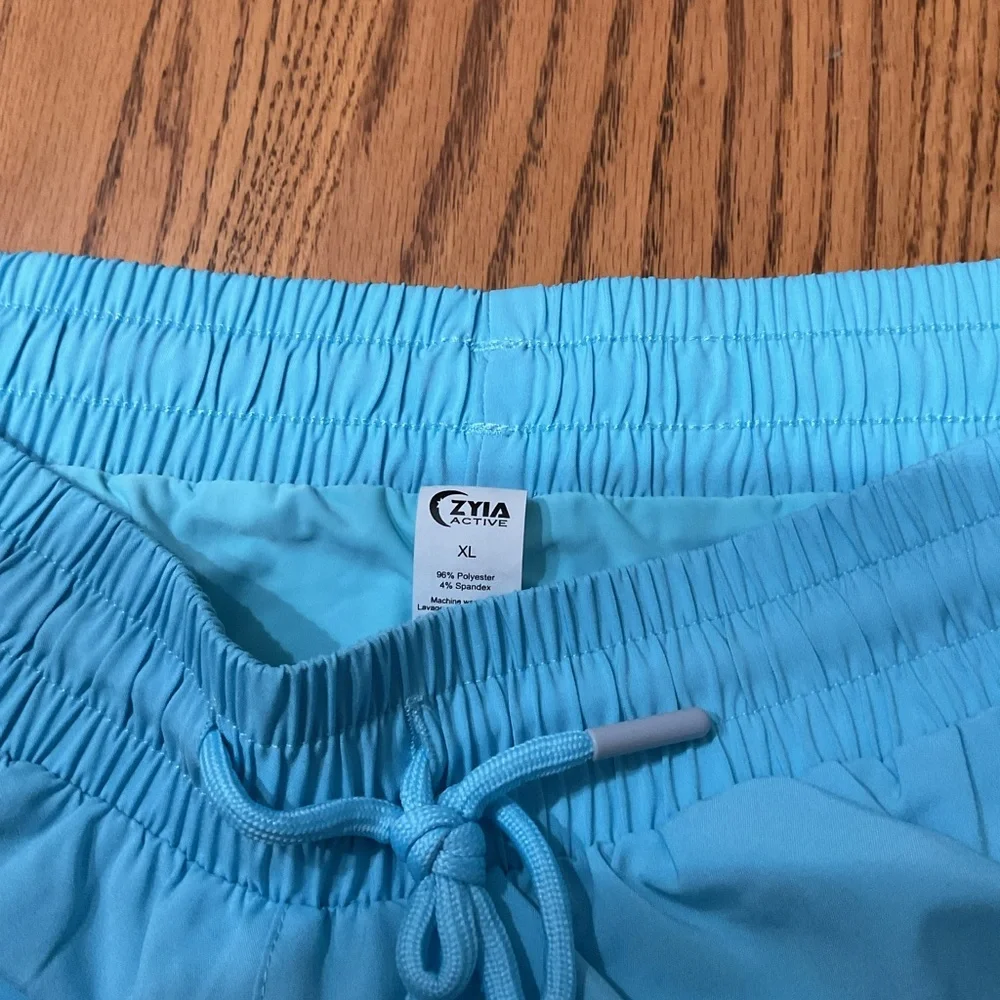 ZYIA Light Blue Athletic Shorts size xl - Picture 3 of 5
